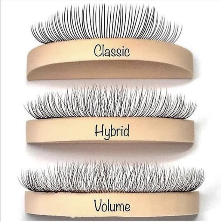 classic hybrid volume eyelash extensions